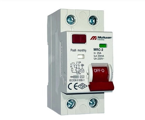 Mutlusan MRC06-203025 2P 25A 30mA Kaçak Akım Röle