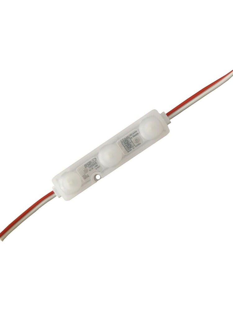 Modül Led Lensli 3 Çipli 1.08W Şeffaf Kasa Amber