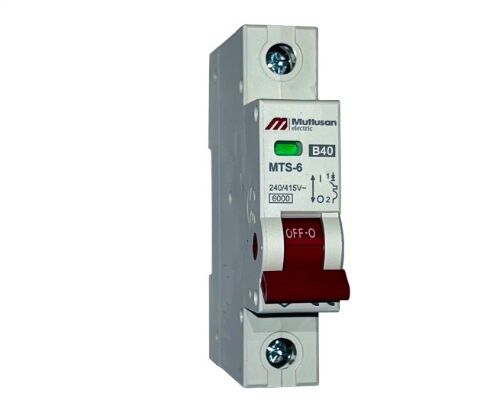 Mutlusan MTS06-1040B 1P 40A 6kA B Tipi Otomat