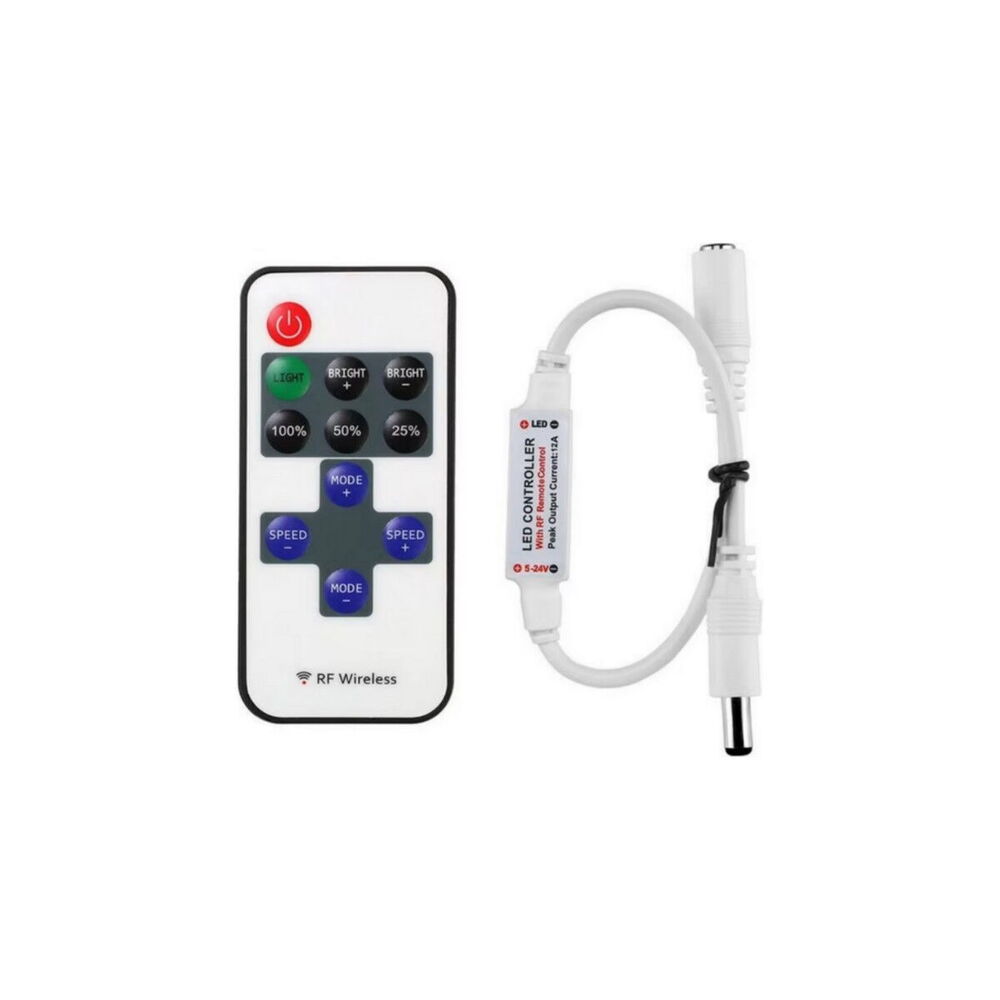 RF Tek Renk 12-24V Led Kumandası