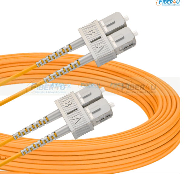 FO Patch Cord SC-LC DX OM1 5m Turuncu
