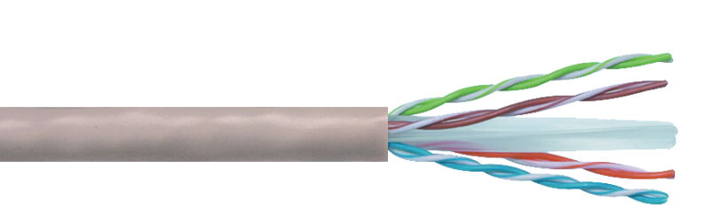 HCS 4x2x23 LSOH CAT6 U/UTP PE Siyah Kablo