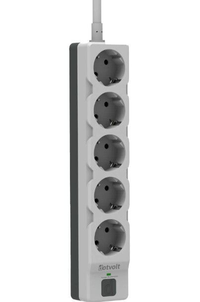 Dotvolt 5 Li 1.5MT Beyaz Anahtarlı Kablolu Akım Ko