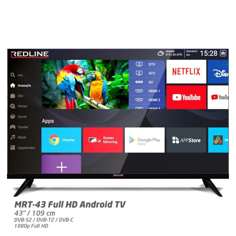Multibox MRT-43 43' 109cm FHD Android Led Tv