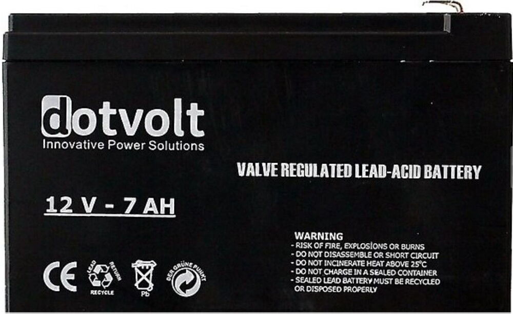 Dotvolt DT7-12 12V 7A Bakımsız Kuru Akü