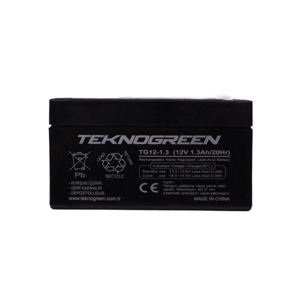 Teknogreen 12V 1.3Ah Bakımsız Kuru Akü (K.20)