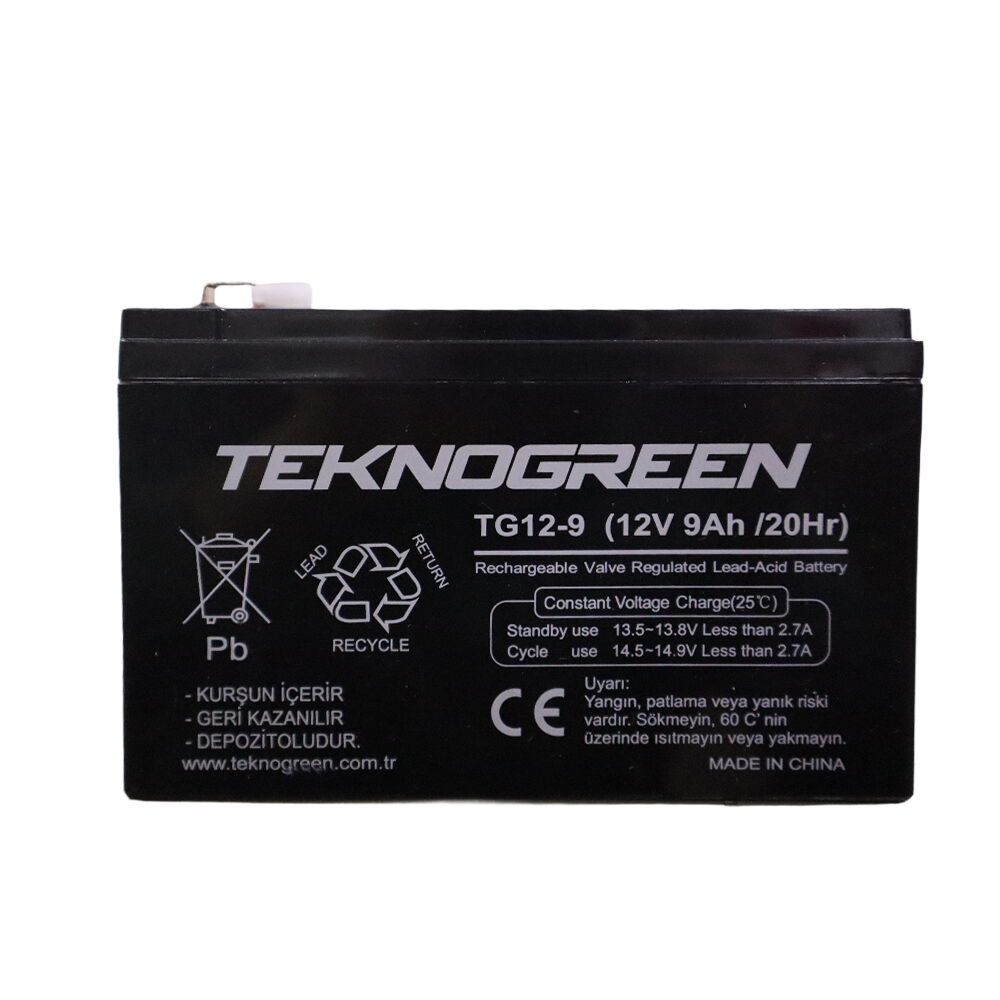 Teknogreen 12V 9Ah Bakımsız Kuru Akü (K.10)