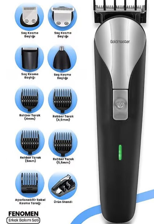 Goldmaster Fenomen GM-8184 9in1 Erkek Bakım Seti