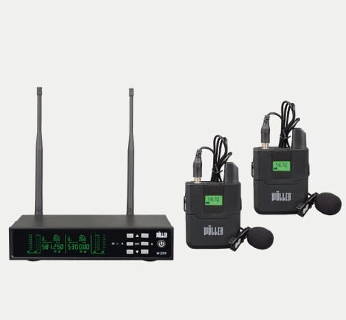 Wöller W-299YY 2 Yaka UHF Telsiz Mikrofon