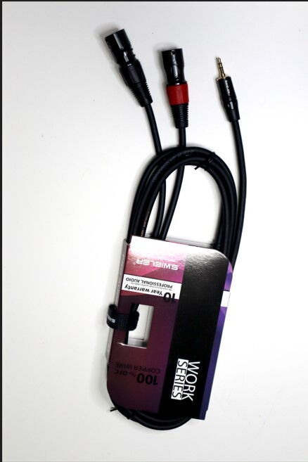 S.Wieler SS2X-3M 3.5mm Stereo - 2xXLR E Kablo 3m