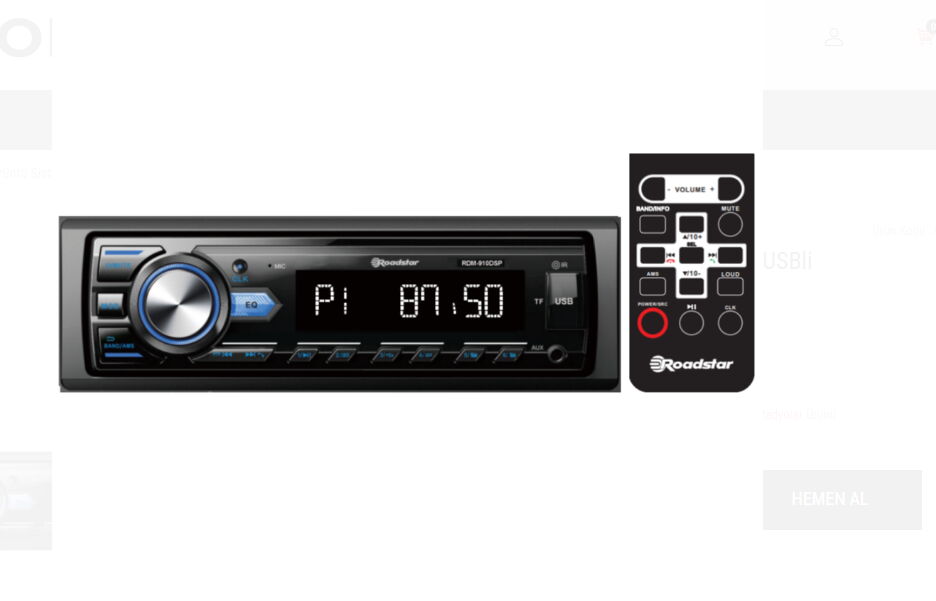 Roadstar RDM-910DSP Bluetooth Çift USB li Oto Teyp