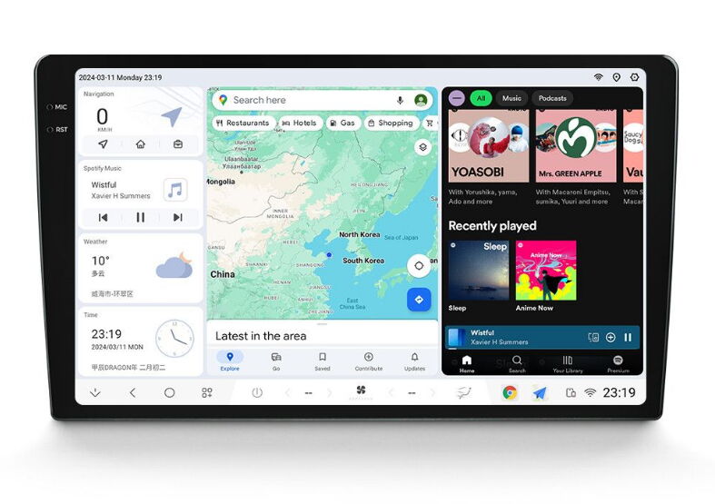 Duduauto DUDU7 9.5' 2K QLED Android 13, 8+128GB 36