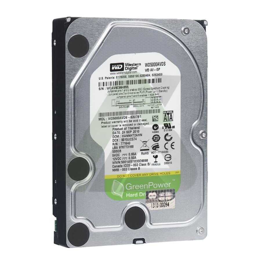 WD 3.5' 500Gb WD5000AVDS 7200Rpm 32Mb Sata3 Hdd