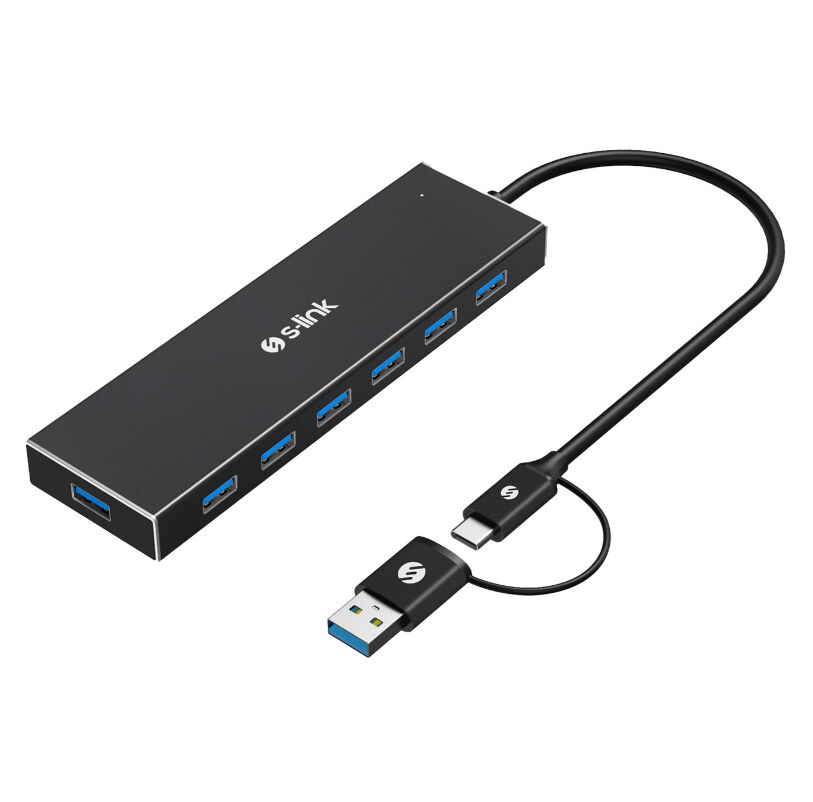 S-Link SW-U317 7 Port Usb 3.0 Hub