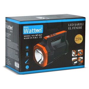 Watton WT-417 25W Şarjlı El Feneri #3