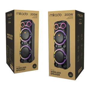 Mikado MD-104KP 200W Mikrofonlu Bluetooth Hoparlör #4