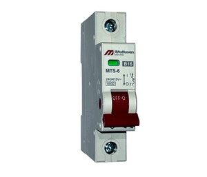 Mutlusan MTS06-1016B 1P 16A 6kA B Tipi Otomat