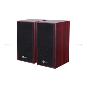 Lecoo DS105 6W 1+1 Klasik Kırmızı Ahşap Hoparlör #5