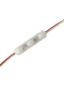 Modül Led Lensli 3 Çipli 1.08W Şeffaf Kasa Amber