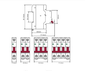 Mutlusan MTS06-1025B 1P 25A 6kA B Tipi Otomat #2