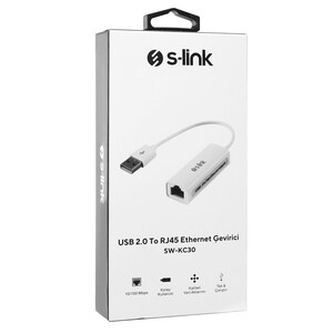 S-Link SW-KC30 Usb 2.0 to RJ45 Çevirici