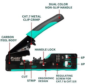 Proskit CP-335N Modüler Plug Sıkma Pensesi #2