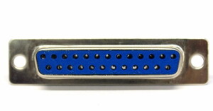 25 Pin 2 Sıra D-Sub Dişi Şase Konnektör Lehim Tip