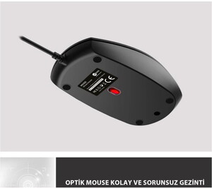 Lecoo MS100 Kablolu Mouse Siyah #4