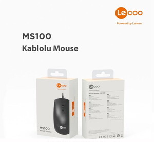 Lecoo MS100 Kablolu Mouse Siyah #5