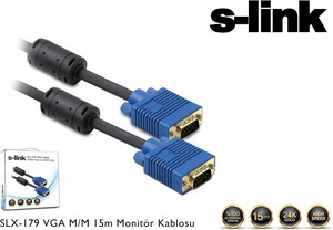 S-Link SLX-179 Dişi-Dişi Vga Kablo 15m #2