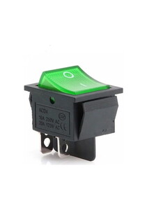 IC104G Geniş Işıklı Anahtar Yeşil 4P ON-OFF
