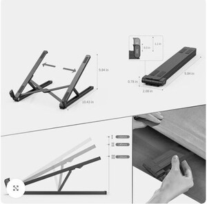 Bix Saiji X2 Alüminyum Notebook Standı Siyah #2