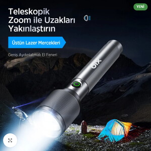 Bix BX2142FL 24W Uzun Menzilli Şarjlı El Feneri #3