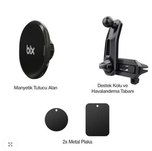 Bix BXCH6 Ayarlı Manyetik Araç Telefon Tutucu #2