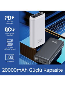 Bix BXPB204 20.000mAh Powerbank Siyah #3