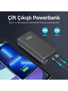 Bix BXPB204 20.000mAh Powerbank Siyah #4