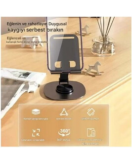 Bix TS01 Ayarlı Metal Masaüstü Tablet Tutucu Gri #3