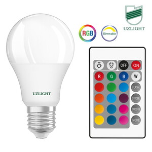 Uzlight 10W E27 Kumandalı RGB Led Ampul