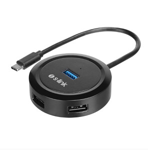 S-Link SW-U340 4 Port Usb 3.0 Type-C Hub Gri #2