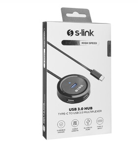 S-Link SW-U340 4 Port Usb 3.0 Type-C Hub Gri #4