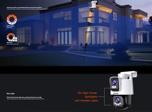 Tenda CH9-WCA 3+3Mp Dış Mekan Wifi Pan/Tilt Kamera #3