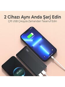 Bix BXPB108 10.000mAh Powerbank Siyah #4