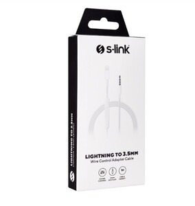 S-Link SL-TA55 Lightning to Aux Ses Kablosu 1m #2
