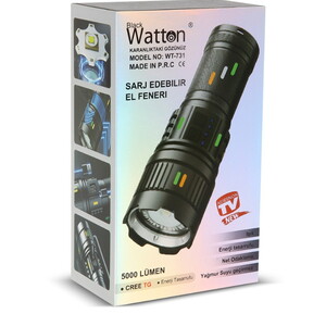 Watton WT-731 5000 Lümen Şarjlı El Feneri #5