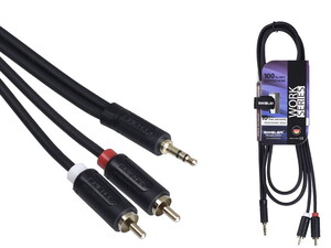 S.Wieler SR2S-3M 2xRca - 3.5mm Stereo Kablo 3m
