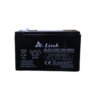 A-Link 12V 7Ah Bakımsız Kuru Akü (K.10)