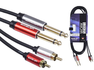 S.Wieler SR2M2-3M 2xRca - 2x6.3mm Mono Kablo 3m
