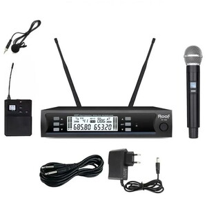 Roof R-105 2 Yaka UHF Kablosuz Mikrofon Seti