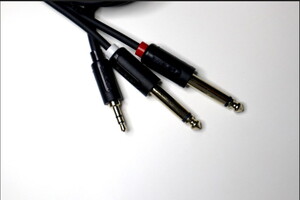 S.Wieler SM2S-5M 2x6.3mm Mono - 3.5mm Stereo 5m #2