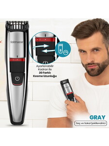 Goldmaster Gray GM-8158 Saç Sakal Şekillendirici #2